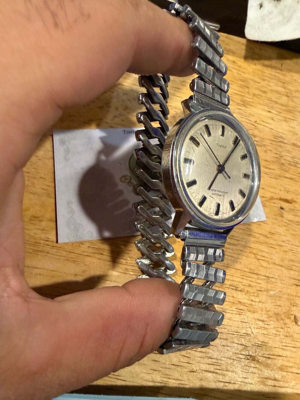 1971 Timex Viscount Automatic Watch Silver auto